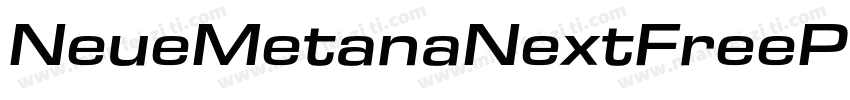 NeueMetanaNextFreePersonal Sm字体转换